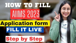 How to fill AIIMS BSc Nursing Application Form  Step by Step in 7 mins [upl. by Yadnil]