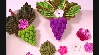 Uvas 🍇 a crochet  2 parte tejercrochet crochet [upl. by Ayinat711]