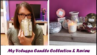 My Voluspa Candle Collection amp Review [upl. by Travax360]