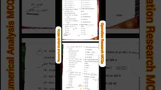 MCQSNumerical Analysis and Operation ResearchBScMath6th Semester [upl. by Belcher145]