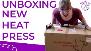 New Heat Press Unboxing  Fancierstudio 15x15 Heat Press Machine Unboxing Thoughts amp First Use [upl. by Espy]