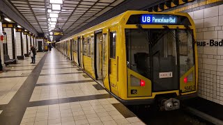 UBahn Berlin  Mitfahrt in der U8 von Hermannplatz bis ParacelsusBad im H01 50421 [upl. by Irem]