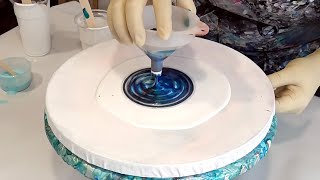 Mesmerizing Acrylic Funnel Pour  Easy Fluid Art Technique for Stunning Results [upl. by Deer]