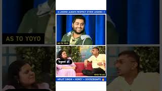 Arjit singh talking about yo yo honey Singh 👿 rap music hiphop glory beat tiktok honeysingh [upl. by Ledua]