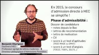 Le nouveau concours dadmission directe à HEC [upl. by Atteuqnas567]