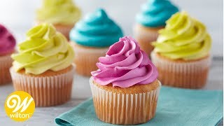 How to Make a Buttercream Swirl  Wilton [upl. by Ettezoj]