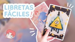 Haz tus libretas SIN ENCUADERNADORAS NI MAQUINAS  Tutorial ☾ [upl. by Paulson]