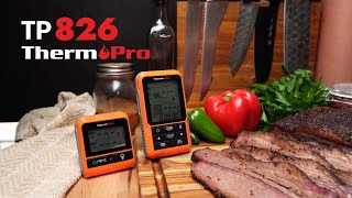 ThermoPro TP826B  Wireless Digital Meat Thermometer with Probe [upl. by Ojahtnamas139]