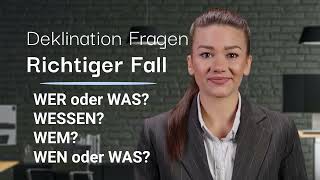 Grundlagen der deutschen Grammatik Die Deklination von Nomen [upl. by Akanke]