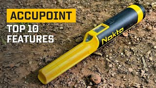 Top 10 Features Nokta AccuPoint Pin Pointer Review [upl. by Ardnaeel]