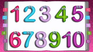 Learn to Write Numbers  10 Little Numbers Song for Children [upl. by Nitsirc220]