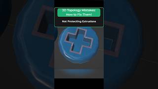 Topology Pro Tip Protect Your Extrusions with Supporting Face Loops blender 3dmodeling gamedev [upl. by Tandie465]