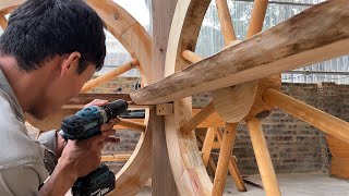 Creative Uses for Used old Wooden Wheels  These Rustic Bar Ideas Will Make You Want One Of Your Own [upl. by Adriell]