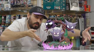 Pokemon Center Exclusive  Looming Shadows Statue by First Four Figures Unboxing and Review Gengar [upl. by Clancy]