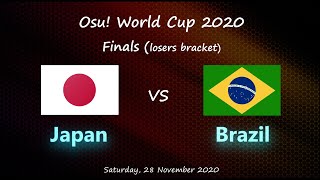 osu World Cup 2020 Finals Japan vs Brazil losers bracket [upl. by Yeorgi937]