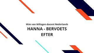 Hanna Bervoets  Efter [upl. by Ydnec167]