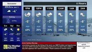 TWN  Local Forecast  January 11th 2024 [upl. by Airetnahs]