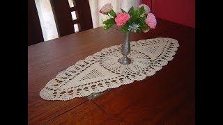 Como Tejer Carpeta Ovalada o Centro de Mesa a crochet paso a paso Parte 33 [upl. by Joleen]