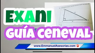 Ejemplo de EXÁMENES del CENEVAL  Guía EXANI ii  Matemáticas 🎛📕🧮 [upl. by Radford354]