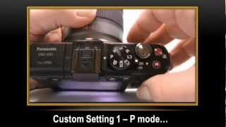 Panasonic  LUMIX G Series  DMCGX1  How to Program the Custom Settings Menu [upl. by Podvin]