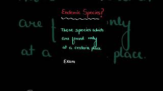 Endemic species  defination with examples [upl. by Carrnan]