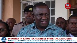 Mining CS Mvurya In Kitui To Explore Mineral Opportunities [upl. by Letnuahs]