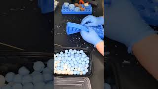 Unmolding Wax Melt Orbs Winter Wax Melts [upl. by Noraha37]