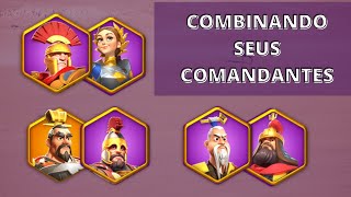 QUAIS AS MELHORES COMBINAÇÕES DE COMANDANTES EPICOS  RISE OF KINGDOMS [upl. by Ardnik]