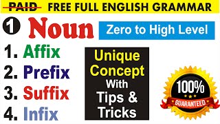 Affixes Suffixes Prefixes Infixes in English Grammar Part 1  Uphaar Classes by Sumit Sir [upl. by Rizzi]