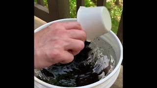 How To Make Worm Castings Tea in a Bucket Without a Bubbler [upl. by Nolasba121]