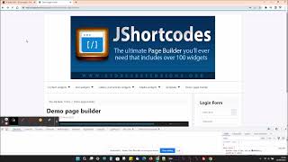 JShortcodes page builder for Joomla with over 100 widgets [upl. by Clarise]