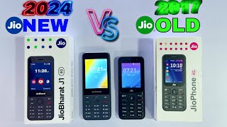 Jio Phone New Vs Jio Phone Old  Jio Bharat J1 amp Jio Phone Unboxing amp Comparison  Jio evolution [upl. by Beisel]