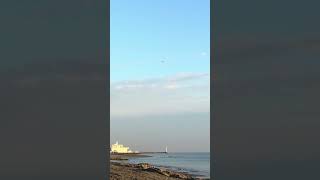 Lido di Ostia Autumn in the legacies of the Roman Empire travel italy shorts nature sea sky [upl. by Nawiat825]