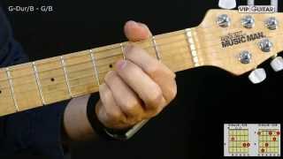 Gitarrenakkorde GDurB  GB chord [upl. by Arabel]