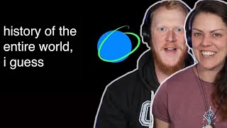 COUPLE React to History of the entire world i guess  OFFICE BLOKE DAVE [upl. by Ynaffet15]