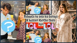 RABEECA KHAN amp HUSSAIN TAREEN🤩CUTE FIGHT😜FUNNY TALK😂HAPPY MOMENTS😍VLOG 🥘COOKING FOR YOU🥘 [upl. by Ynohtn]