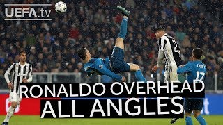 CRISTIANO RONALDO OVERHEAD KICK FROM ALL ANGLES GoalOfTheSeason [upl. by Ylla]