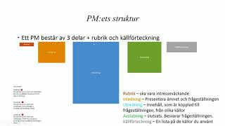 PM  inför nationella proven i svenska 3 och svenska som andraspråk 3  Vad är PM [upl. by Trygve]