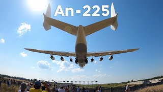 Antonov An225 Mriya Landing in Kyiv Gostomel Airport 4K  Worlds Largest Plane [upl. by Rednazxela]