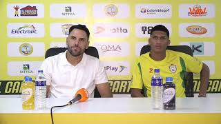 Rueda de prensa de Real Cartagena tras su partido con Barranquilla [upl. by Annocahs944]