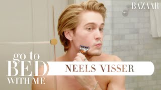 Neels Vissers Nighttime Skincare Routine  Go To Bed With Me  Harpers BAZAAR [upl. by Tabby185]