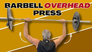 How to Standing Barbell Overhead Press [upl. by Naoh]