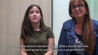 TESTIMONIO DE PACIENTE OPERADA DE ESPINA BIFIDA Y MARCHA AGACHADA [upl. by Meriel]