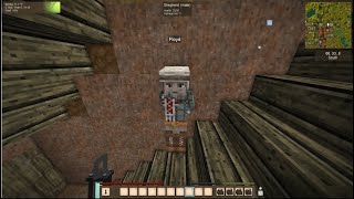 Vintage Story 1185 Ep 10 Silently Working With Villager Floyd [upl. by Nymzaj]