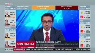 TRT spikeri mikrofonu açık unuttu seçim canlı yayınında bakın ne dedi [upl. by Grier]