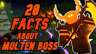 20 Facts about Molten Boss  Tower Defense Simulator [upl. by Newnorb]