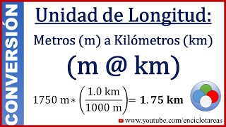 Convertir de Metros a Kilómetros  m a km  Parte 3 [upl. by Semajwerdna]