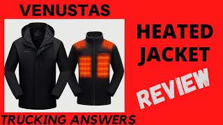 Venustas Heated Jacket Review  Trucking Answers [upl. by Einned873]