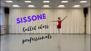 httpswwwprimaballetclasscom Sissone  Centre  Left  Professionals [upl. by Annaihs]