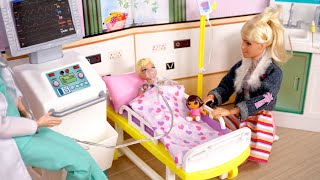 Barbie amp Ken Doll Family Toddler Get Well Routine at Hospital [upl. by Lime]